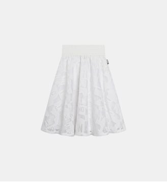 Jupe de cérémonie en résille - DKNY - Blanc