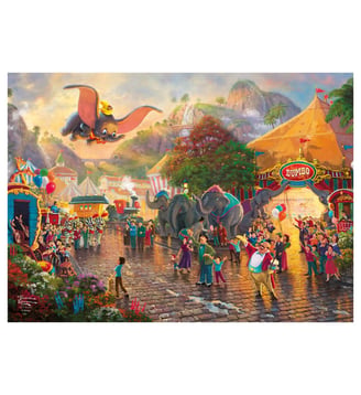 Poster Disney x Thomas Kinkade - Disney - Dumbo - Poster & Frame - Multicolore
