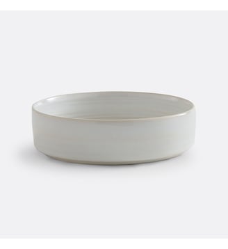 Lot 4 assiettes creuses grès émail réactif - La Redoute Interieurs - Blanc