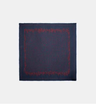 Foulard Kerry Hearts 135 - Zadig&Voltaire - Bleu marine