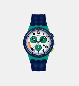 Montre Essentials Blanc SUSG412 - Swatch - Vert