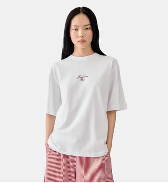 Le T-shirt Bateau - Jacquemus - Embroidery red et white sails
