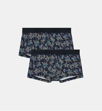 Lot de 2 boxers Richard forme trunk en microfibre - Hom - Multicolore