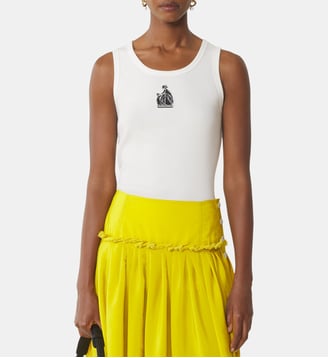 Débardeur Côtelé La Mère Et L'Enfant - Lanvin - Blanc