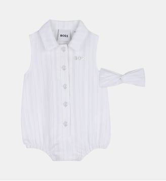 Ensemble combinaison et bandeau - BOSS Kidswear - Blanc