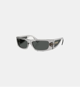 Lunettes de soleil Rectangulaire VE4482 - Versace - Gris transparent
