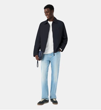 Veste déperlante taffetas texturé - Lacoste - Noir