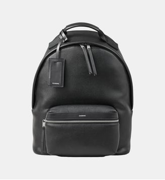 Sac à dos en toile enduite New Backpack grainée - Sandro - Noir