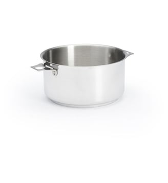 Casserole faitout TWISTY en inox D20 cm-Métal-Taille unique - De Buyer - Gris