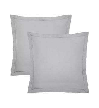 Lot de 2 taies percale de coton - Garnier Thiebaut - Platine