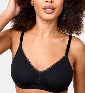 Soutien-gorge sans armatures moulés Softness noir - Maison Lejaby - Noir