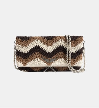 Pochette Rock Macramé - Zadig&Voltaire - Marron wood
