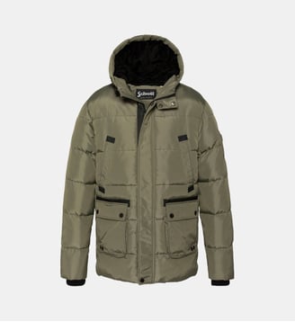 Parka à capuche - Schott - Kaki
