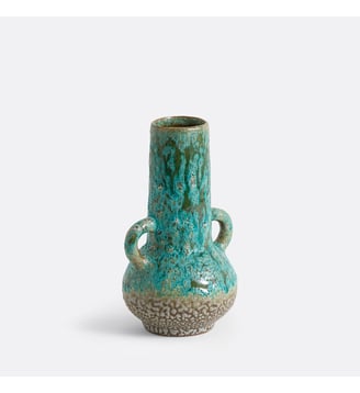 Bibelot/vase en céramique H26 cm - La Redoute Interieurs - Bleu