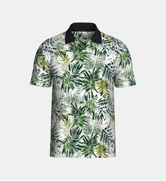 Polo avec imprimé tropical - Impetus - Vert