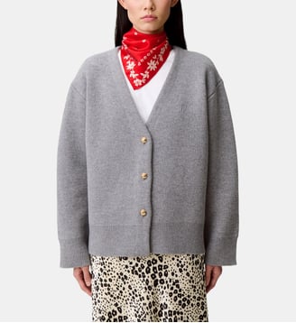 Cardigan maille oversize - Claudie Pierlot - Gris