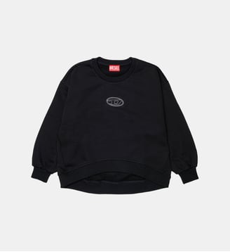 Sweat-shirt col rond avec logo - Diesel Kids - Noir