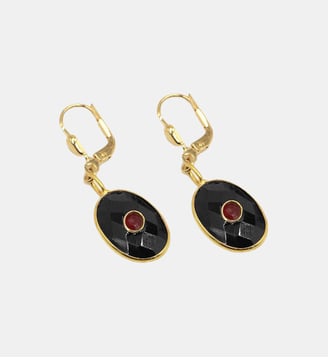 Boucles d'oreilles Deva - Nilaï - Noir