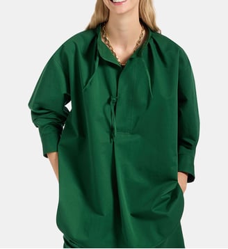 Blouse Love Child Solid Dark Green - La DoubleJ - Vert foncé