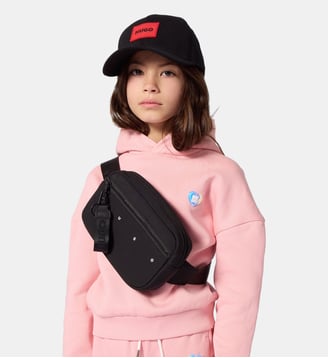Sweat à capuche - Hugo Kids - Pink dolphin