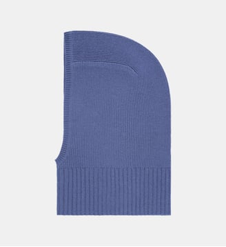 Cagoule en cachemire - Bompard - Bleu atlas