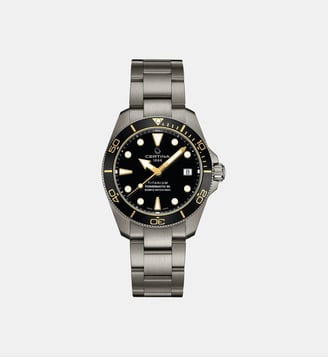 Montre automatique Ds action Noir C0488074405100 - Certina - Gris