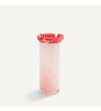 Vase en verre coupé au ciseau H26,5 cm AM.PM
