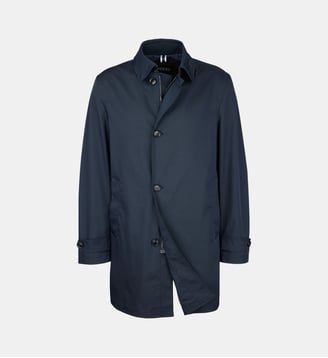 Manteau uni regular Darrell - Digel - Bleu foncé