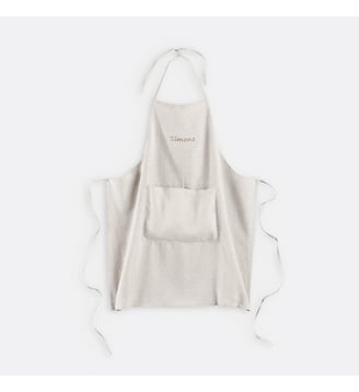 Tablier personnalisé lin lavé - La Redoute Interieurs - Naturel
