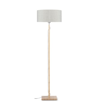 Lampadaire Fuji - Blanc/Bambou - Ø47cm - Good&Mojo - Gris clair