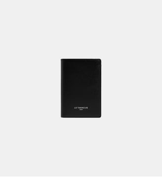 Petit porte cartes Lucien en cuir liégé - Le Tanneur - Noir