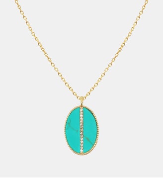 Collier Chiara Duo - Nilaï - Bleu turquoise