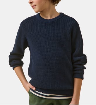 Pull point fantaisie - Cyrillus - Marine