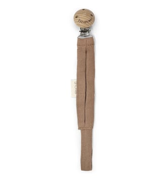 Attache sucette Wood - Babyshower - Marron