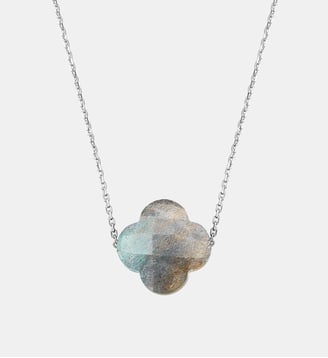 Collier, labradorite, or blanc Morganne Bello