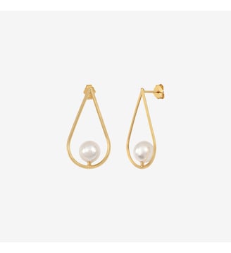 Boucles d'oreilles meghan - Caroline Najman - Blanc