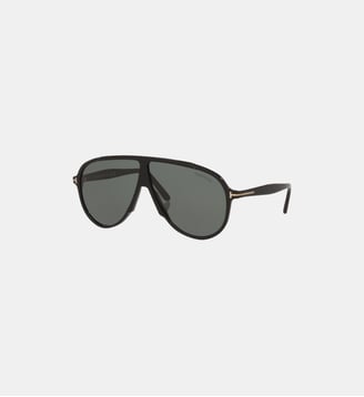 Lunettes de soleil Pilote Vladimir - Tom Ford - Noir brillant