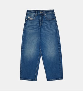 Jean coupe relaxed bleu moyen - D-Devon - Diesel Kids - Denim bleu