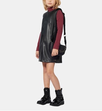 Robe sans manches en simili - Michael Kors Kids - Black