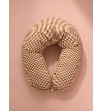 Coussin d'allaitement - Cyrillus - Vichy caramel