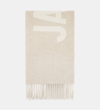 Écharpe L'Echarpe Jacquemus logo en laine Jacquemus