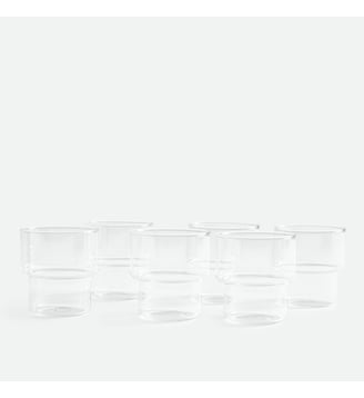 Lot de 6 verres, en verre borosilicate - La Redoute Interieurs - Transparent