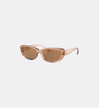 Lunettes de soleil Rectangulaire MK2210U Asheville - Michael Kors - Marron transparent