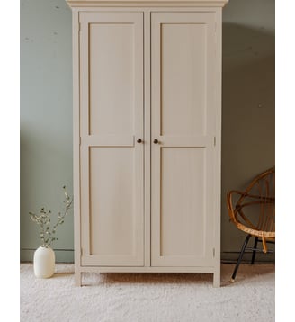 Armoire en bois beige Blandine N°368- Produit chiné - Debongout - Beige