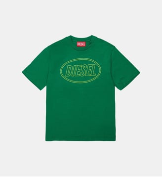 T-shirt avec logo - Diesel Kids - Vert joyeux
