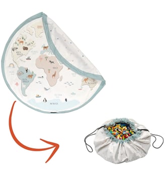 Sac à jouet 2 en 1 réversible Noomad Original - Play&Go - Bleu