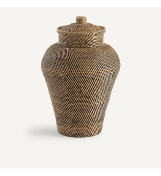 Panier Ø42 x H67 cm rotin et bambou tressé - AM.PM - Naturel