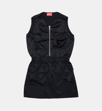 Robe sans manches avec logo - Diesel Kids - Noir