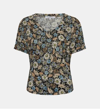 T-shirt V à fleurs - MALINAE - Gerard Darel - Jean