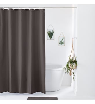 Rideau de douche uni - So'Home - Gris foncé